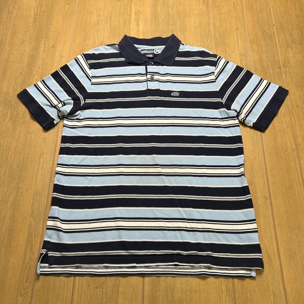 Vintage Y2K Ecko Unltd Short Sleeve Striped‎ Polo Shirt Men's Sz L